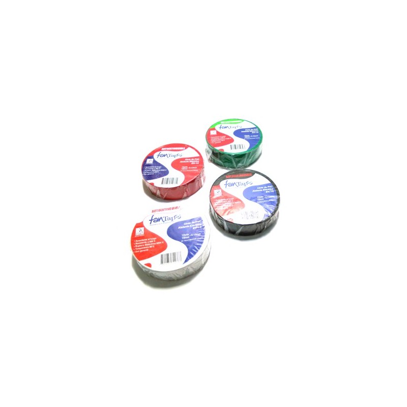 Cinta Aislante Taipe FanTape 9 Metros X 18mm