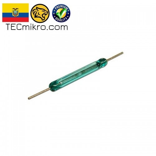 Reed Switch Interruptor Magnético de 14mm - Sensor de Proximidad por Imán