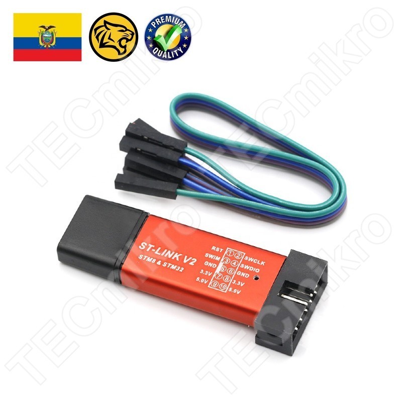 Programador ST-LINK V2 para STM8 STM32