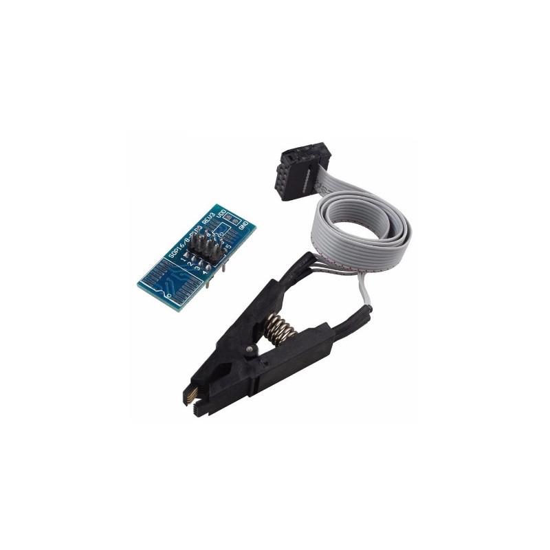 Pinza adaptadora SOIC8 SOP8 para programador TL866ii Plus, T48 y CH341A