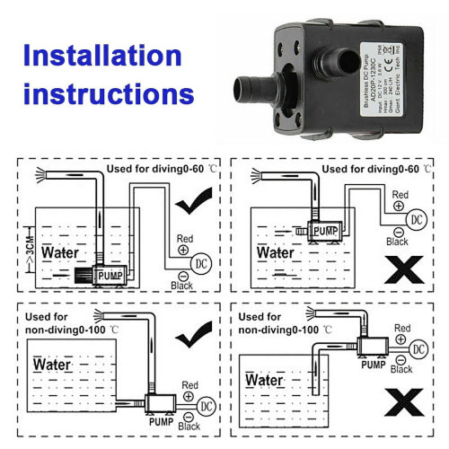 AD20P Mini bomba de agua 12V